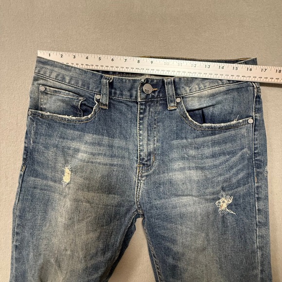 RSQ Seattle Denim Skinny Tapered Distressed Jeans Men 30x32 - Picture 2 of 16